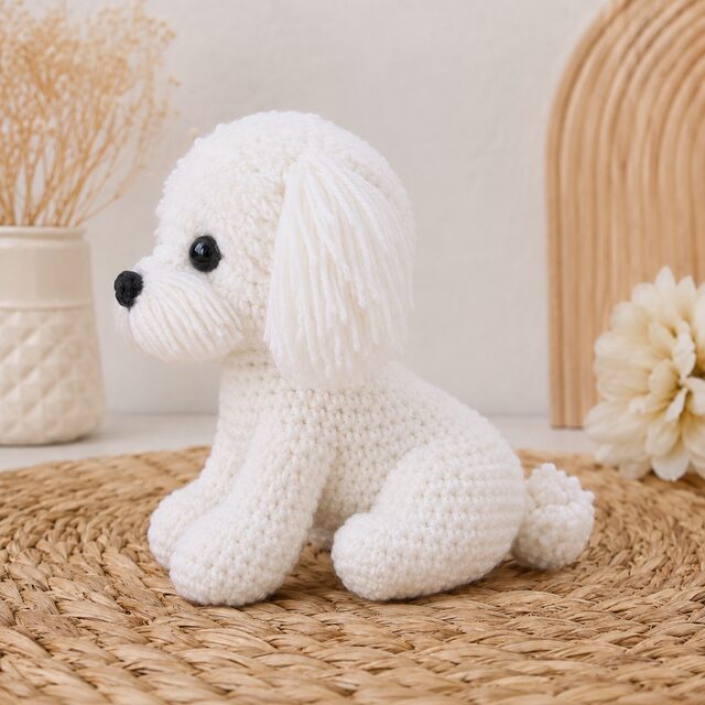 Bichon Frise Crochet Pattern PDF, Bichon Amigurumi Dog Pattern, White Puppy Digital Download - Image 2