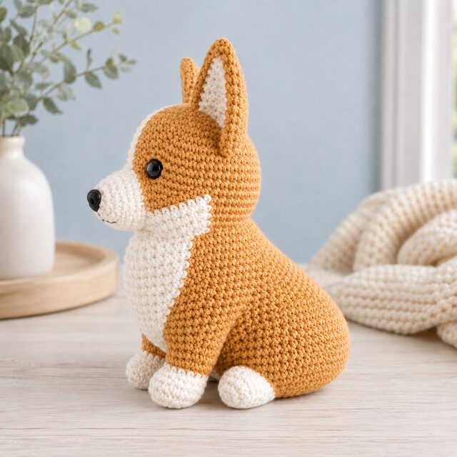 Corgi Crochet Pattern PDF, Corgi Amigurumi Pattern, Crochet Corgi Dog Tutorial, Pembroke Style Corgi, Digital Download - Image 2