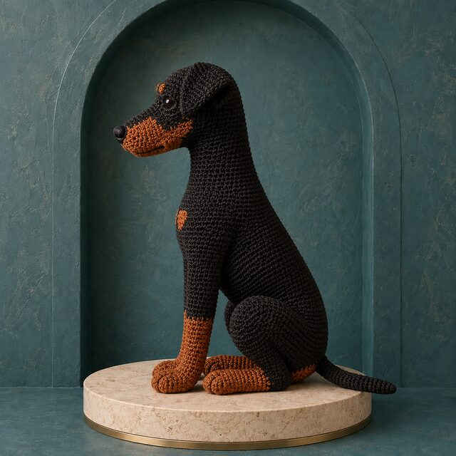 Doberman Pinscher Crochet Pattern - Amigurumi Dog PDF - Image 2