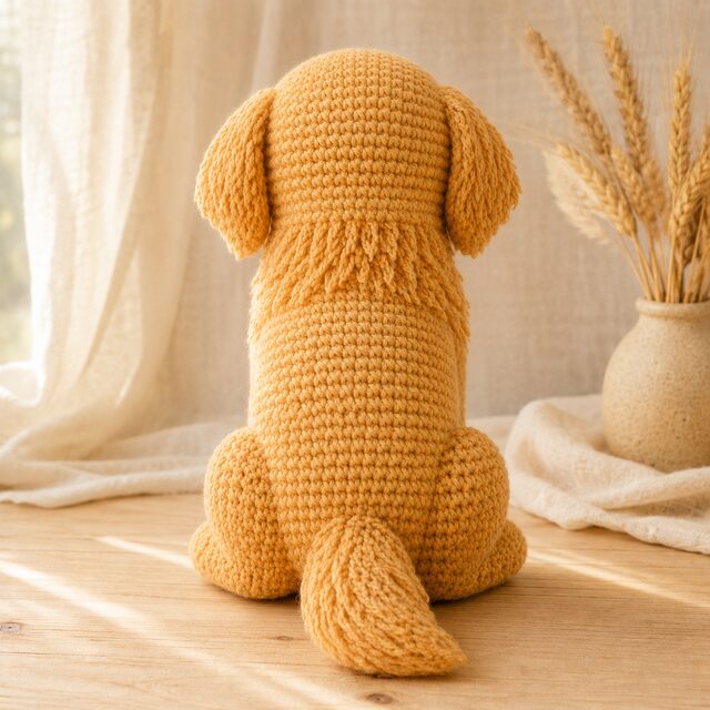 Golden Retriever Crochet Pattern PDF, Realistic Golden Amigurumi Dog, Retriever Crochet Tutorial, Digital Download - Image 3