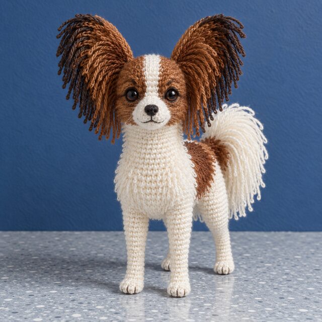 Papillon Crochet Pattern - Amigurumi Dog PDF
