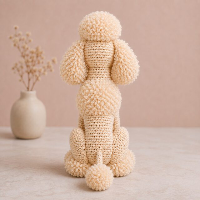 Poodle Crochet Pattern PDF, Poodle Amigurumi Pattern, Fluffy Poodle Crochet Tutorial, Dog Crochet Pattern, Digital Download - Image 3