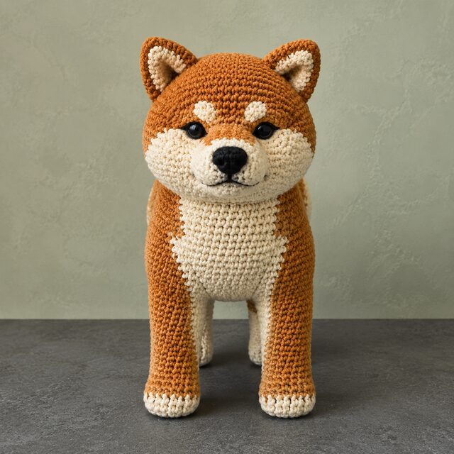 Akita Inu Crochet Pattern - Amigurumi Dog PDF